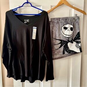 Disney Nightmare Before Christmas Sleep Shorts w Terra & Sky Shirt 3x